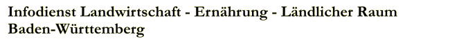 Logo Infodienst Landwirtschaft - Ernährung - Ländlicher Raum - verlinkt auf Startseite
